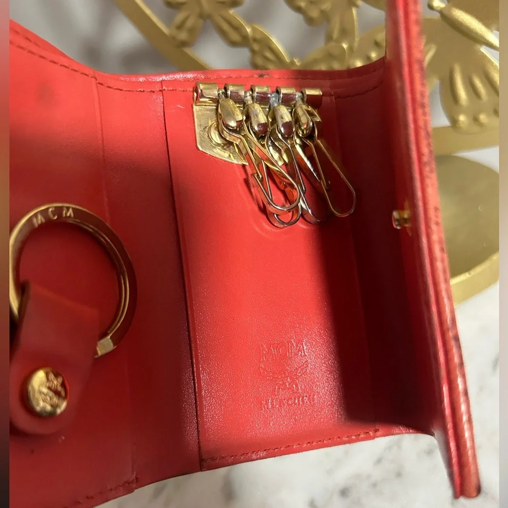 MCM Multicolor Wallet with Gold Accents - Picture 6 of 9